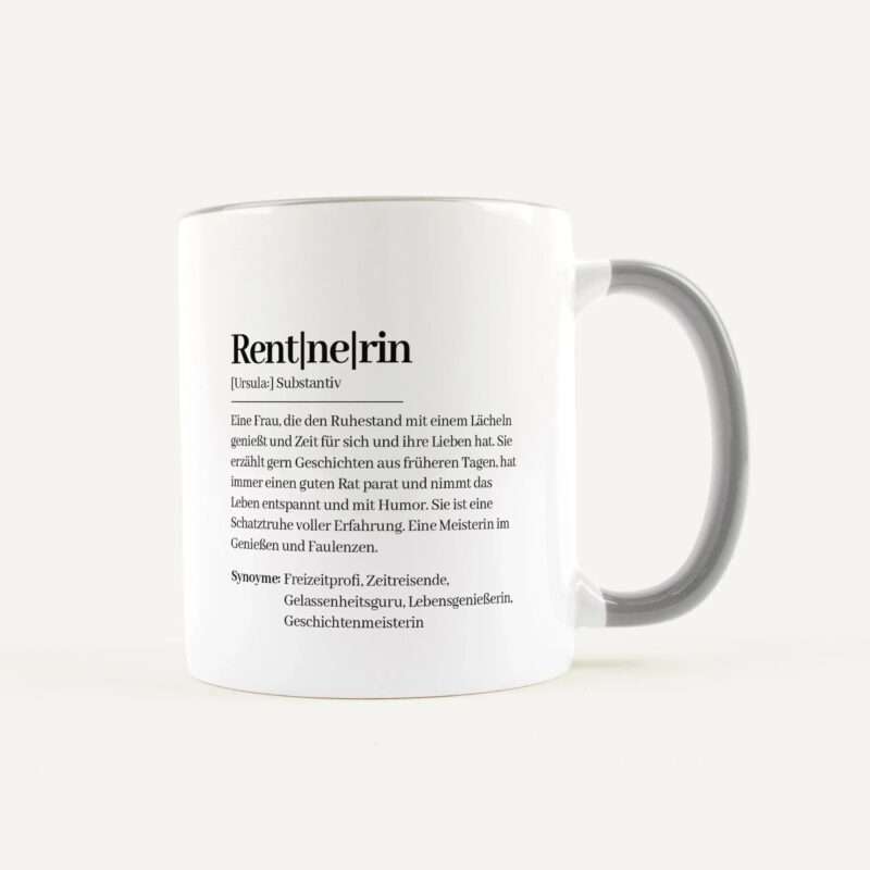 Bild von   tasse definition rentnerin weijpg | Individuelle 🎁 persönliche 🎁 personalisierte Geschenke bedruckt ▪ bestickt ▪ graviert