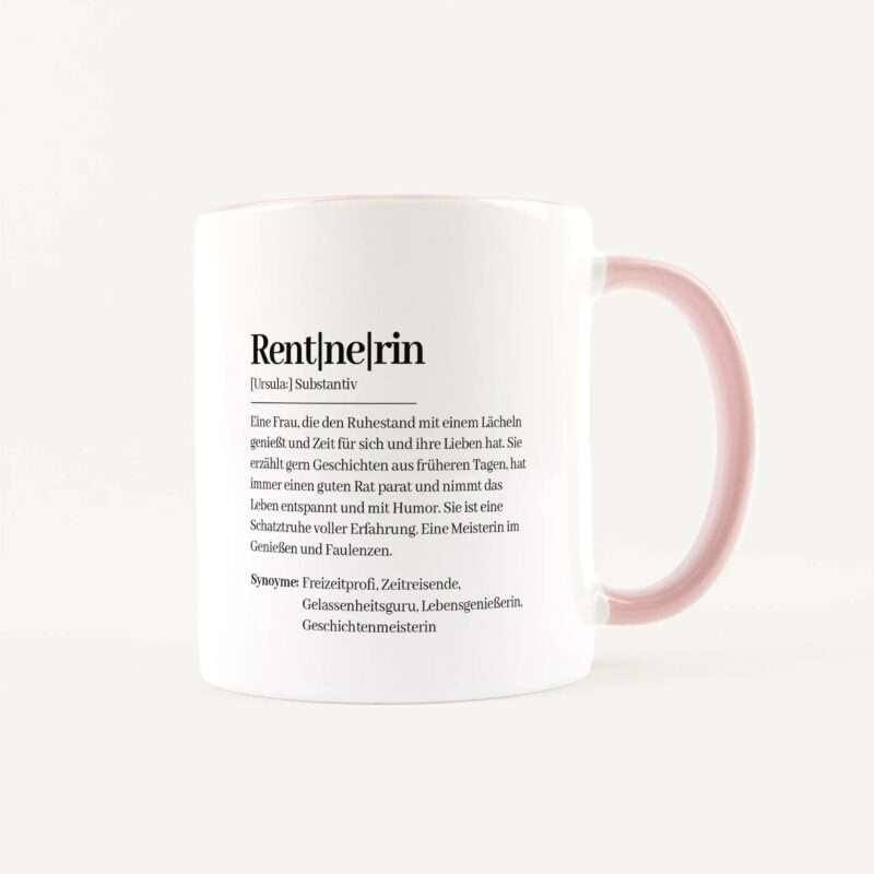 Bild von   tasse definition rentnerin weijpg | Individuelle 🎁 persönliche 🎁 personalisierte Geschenke bedruckt ▪ bestickt ▪ graviert