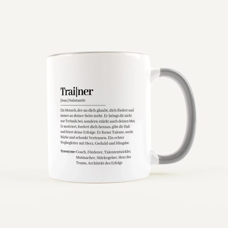 Bild von   tasse definition trainer weissjpg | Individuelle 🎁 persönliche 🎁 personalisierte Geschenke bedruckt ▪ bestickt ▪ graviert