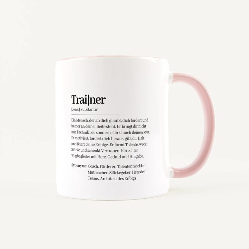 Bild von   tasse definition trainer weissjpg | Individuelle 🎁 persönliche 🎁 personalisierte Geschenke bedruckt ▪ bestickt ▪ graviert
