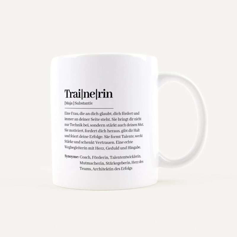 Bild von   tasse definition trainerin weijpg | Individuelle 🎁 persönliche 🎁 personalisierte Geschenke bedruckt ▪ bestickt ▪ graviert