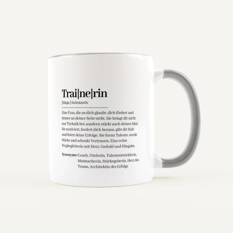 Bild von   tasse definition trainerin weijpg | Individuelle 🎁 persönliche 🎁 personalisierte Geschenke bedruckt ▪ bestickt ▪ graviert