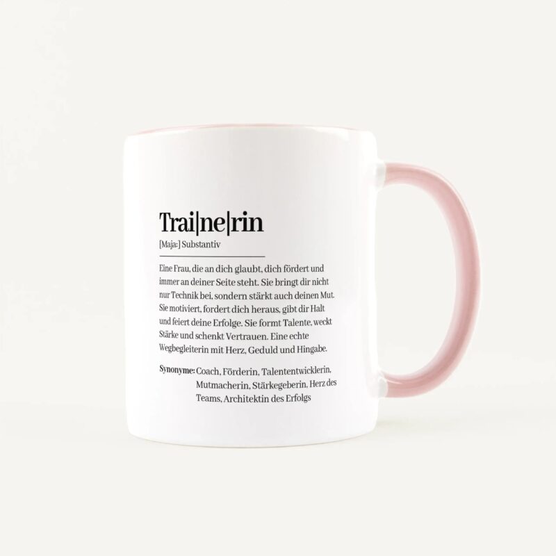 Bild von   tasse definition trainerin weijpg | Individuelle 🎁 persönliche 🎁 personalisierte Geschenke bedruckt ▪ bestickt ▪ graviert