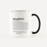 Bild von   tasse definition kaempferin wejpg | Individuelle 🎁 persönliche 🎁 personalisierte Geschenke bedruckt ▪ bestickt ▪ graviert