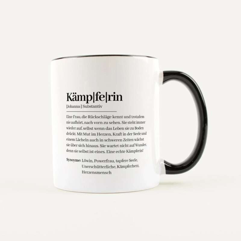 Bild von   tasse definition kaempferin wejpg | Individuelle 🎁 persönliche 🎁 personalisierte Geschenke bedruckt ▪ bestickt ▪ graviert