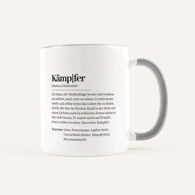 Bild von   tasse definition kampfer weiajpg | Individuelle 🎁 persönliche 🎁 personalisierte Geschenke bedruckt ▪ bestickt ▪ graviert