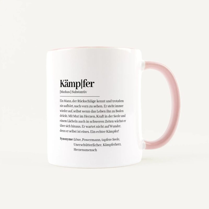 Bild von   tasse definition kampfer weiajpg | Individuelle 🎁 persönliche 🎁 personalisierte Geschenke bedruckt ▪ bestickt ▪ graviert