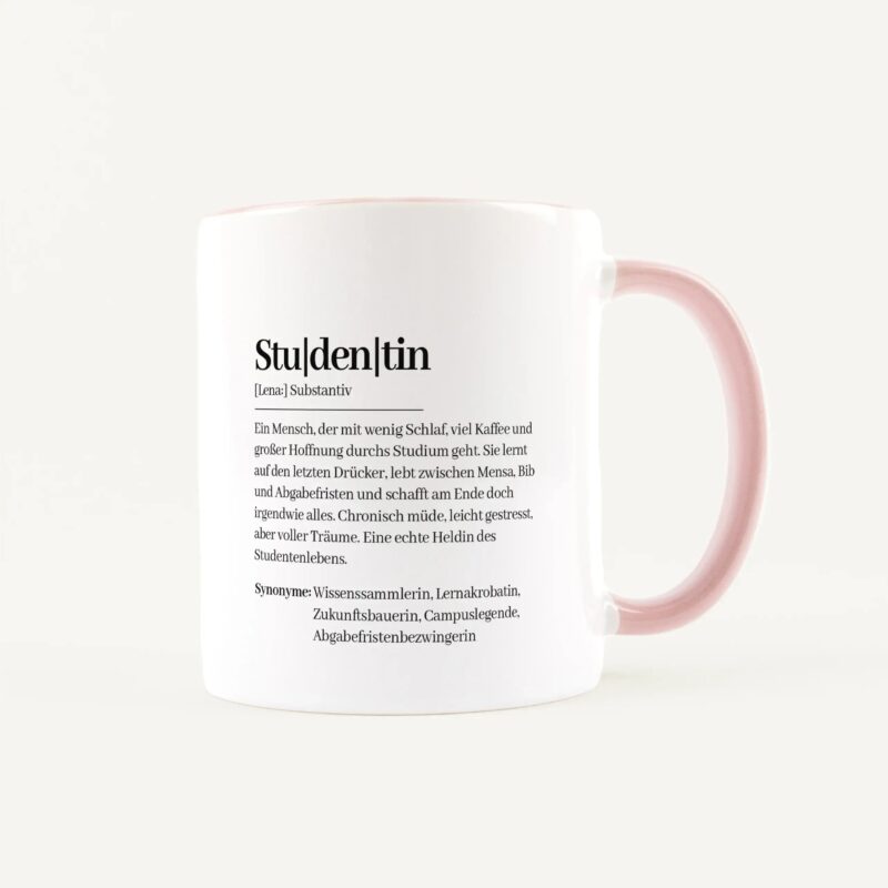Bild von   tasse definition studentin weijpg | Individuelle 🎁 persönliche 🎁 personalisierte Geschenke bedruckt ▪ bestickt ▪ graviert