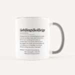 Bild von   tasse definition lieblingskolljpg | Individuelle 🎁 persönliche 🎁 personalisierte Geschenke bedruckt ▪ bestickt ▪ graviert