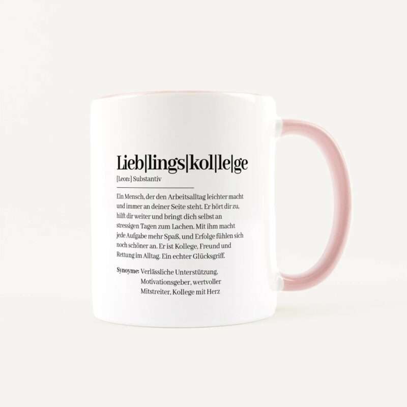 Bild von   tasse definition lieblingskolljpg | Individuelle 🎁 persönliche 🎁 personalisierte Geschenke bedruckt ▪ bestickt ▪ graviert