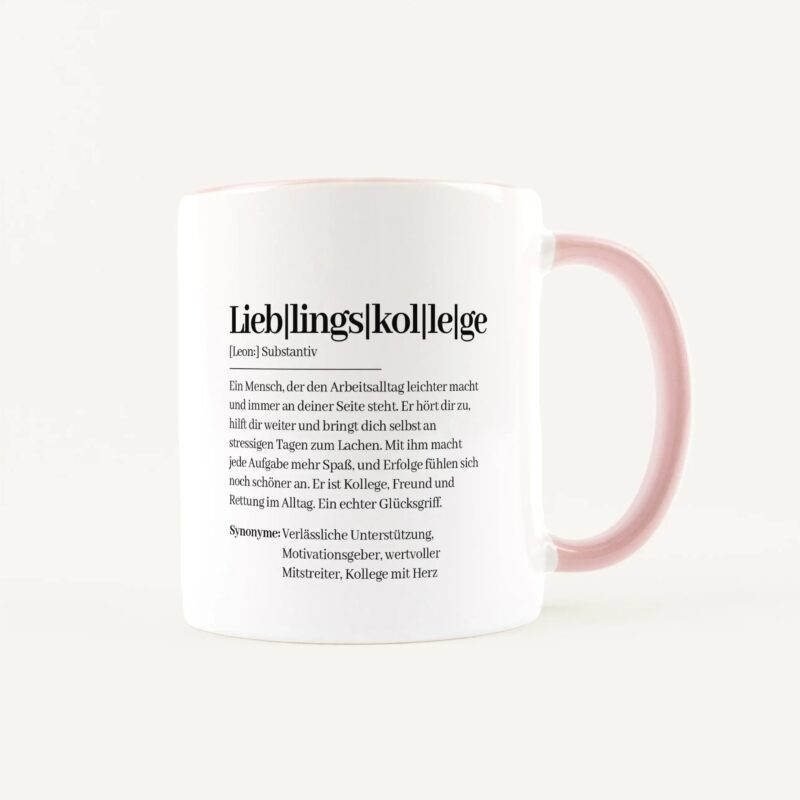 Bild von   tasse definition lieblingskolljpg | Individuelle 🎁 persönliche 🎁 personalisierte Geschenke bedruckt ▪ bestickt ▪ graviert
