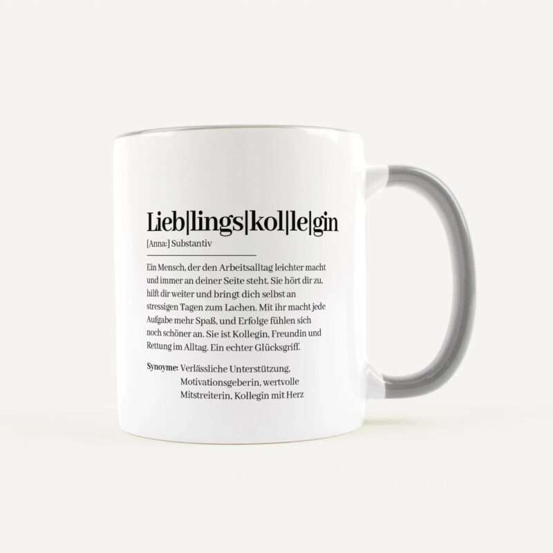Bild von   tasse definition lieblingskolljpg | Individuelle 🎁 persönliche 🎁 personalisierte Geschenke bedruckt ▪ bestickt ▪ graviert