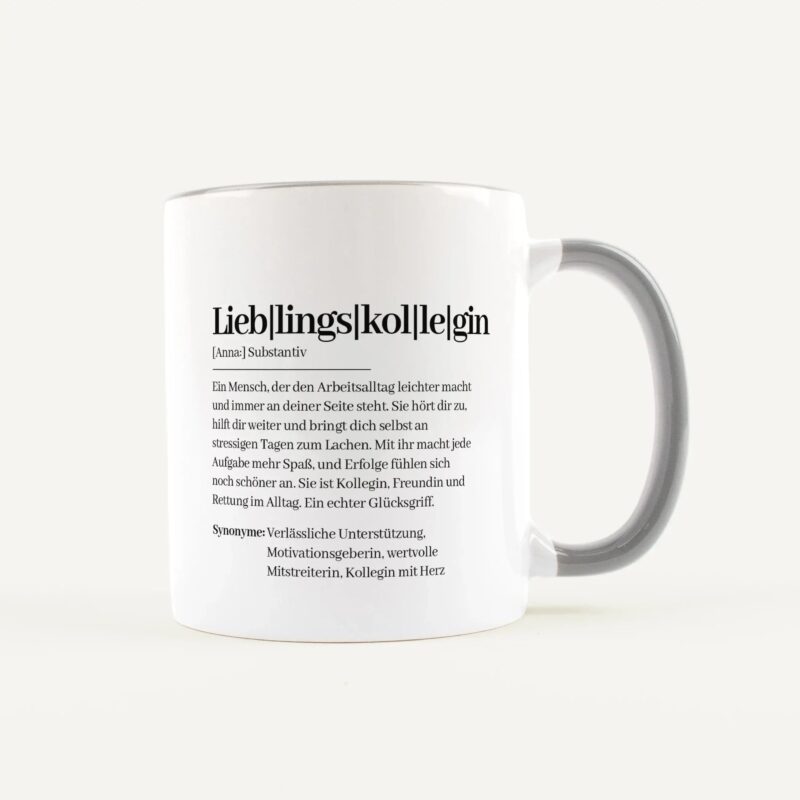 Bild von   tasse definition lieblingskolljpg | Individuelle 🎁 persönliche 🎁 personalisierte Geschenke bedruckt ▪ bestickt ▪ graviert