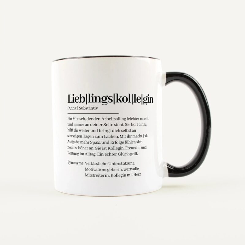 Bild von   tasse definition lieblingskolljpg | Individuelle 🎁 persönliche 🎁 personalisierte Geschenke bedruckt ▪ bestickt ▪ graviert