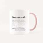Bild von   tasse definition herzensmenschjpg | Individuelle 🎁 persönliche 🎁 personalisierte Geschenke bedruckt ▪ bestickt ▪ graviert
