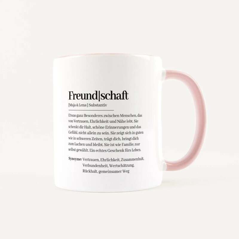 Bild von   tasse definition freundschaftjpg | Individuelle 🎁 persönliche 🎁 personalisierte Geschenke bedruckt ▪ bestickt ▪ graviert