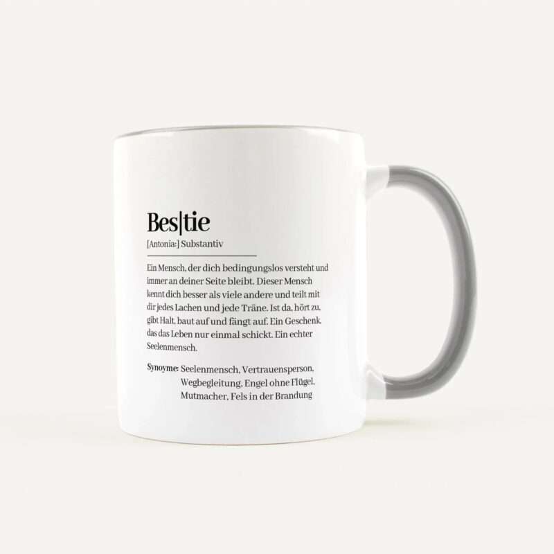 Bild von   tasse definition bestie weissjpg | Individuelle 🎁 persönliche 🎁 personalisierte Geschenke bedruckt ▪ bestickt ▪ graviert