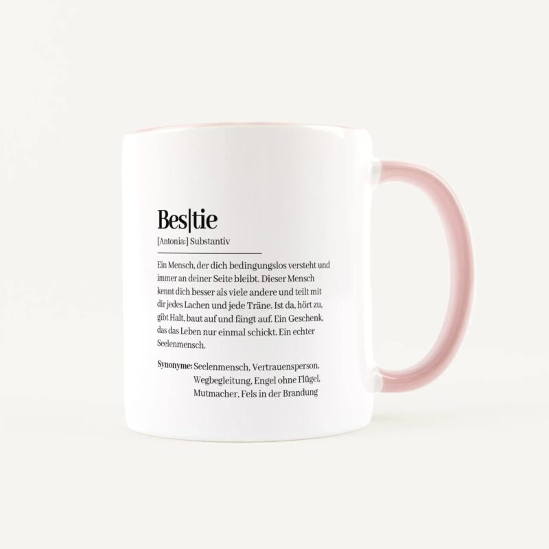 Bild von   tasse definition bestie weissjpg | Individuelle 🎁 persönliche 🎁 personalisierte Geschenke bedruckt ▪ bestickt ▪ graviert