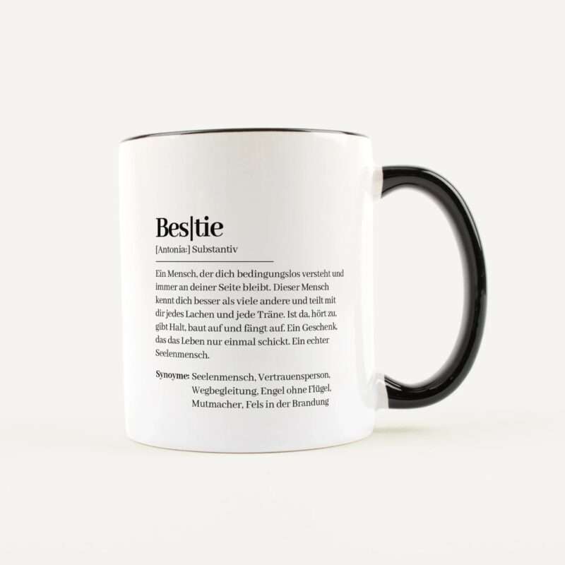 Bild von   tasse definition bestie weissjpg | Individuelle 🎁 persönliche 🎁 personalisierte Geschenke bedruckt ▪ bestickt ▪ graviert