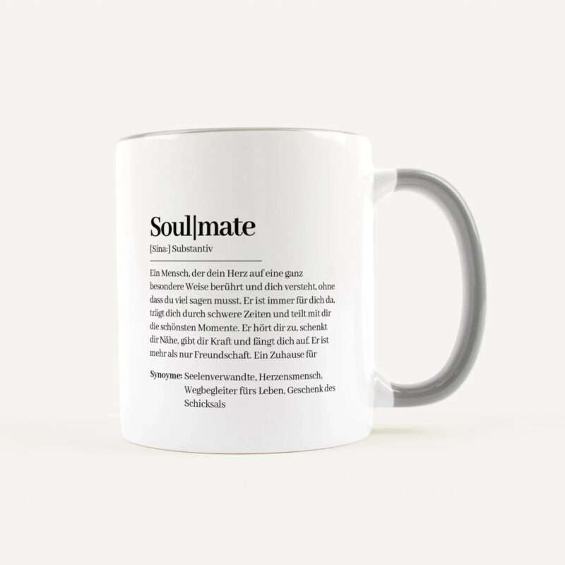Bild von   tasse definition soulmate weiajpg | Individuelle 🎁 persönliche 🎁 personalisierte Geschenke bedruckt ▪ bestickt ▪ graviert