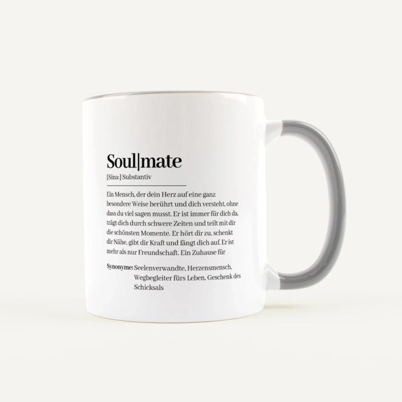 Bild von   tasse definition soulmate weiajpg | Individuelle 🎁 persönliche 🎁 personalisierte Geschenke bedruckt ▪ bestickt ▪ graviert