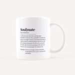 Bild von   tasse definition soulmate weiajpg | Individuelle 🎁 persönliche 🎁 personalisierte Geschenke bedruckt ▪ bestickt ▪ graviert