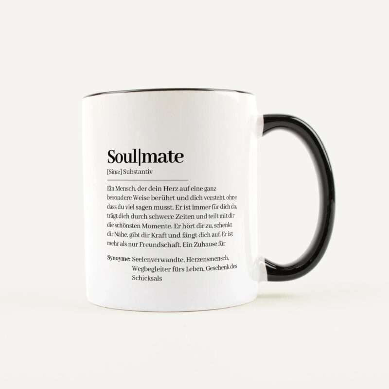 Bild von   tasse definition soulmate weiajpg | Individuelle 🎁 persönliche 🎁 personalisierte Geschenke bedruckt ▪ bestickt ▪ graviert