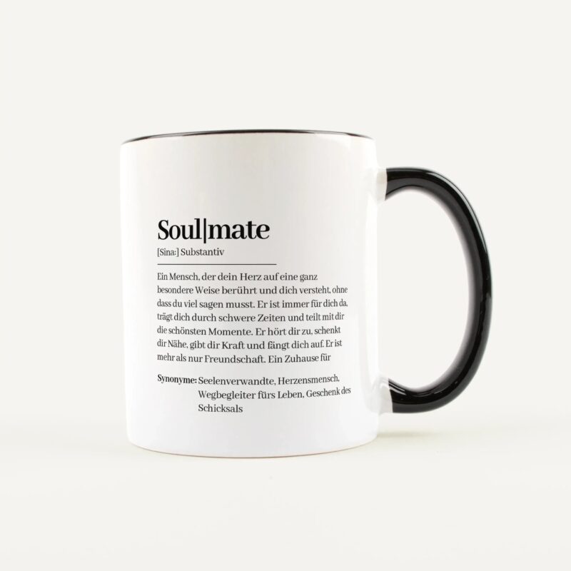 Bild von   tasse definition soulmate weiajpg | Individuelle 🎁 persönliche 🎁 personalisierte Geschenke bedruckt ▪ bestickt ▪ graviert