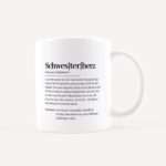 Bild von   tasse definition schwesterherzjpg | Individuelle 🎁 persönliche 🎁 personalisierte Geschenke bedruckt ▪ bestickt ▪ graviert