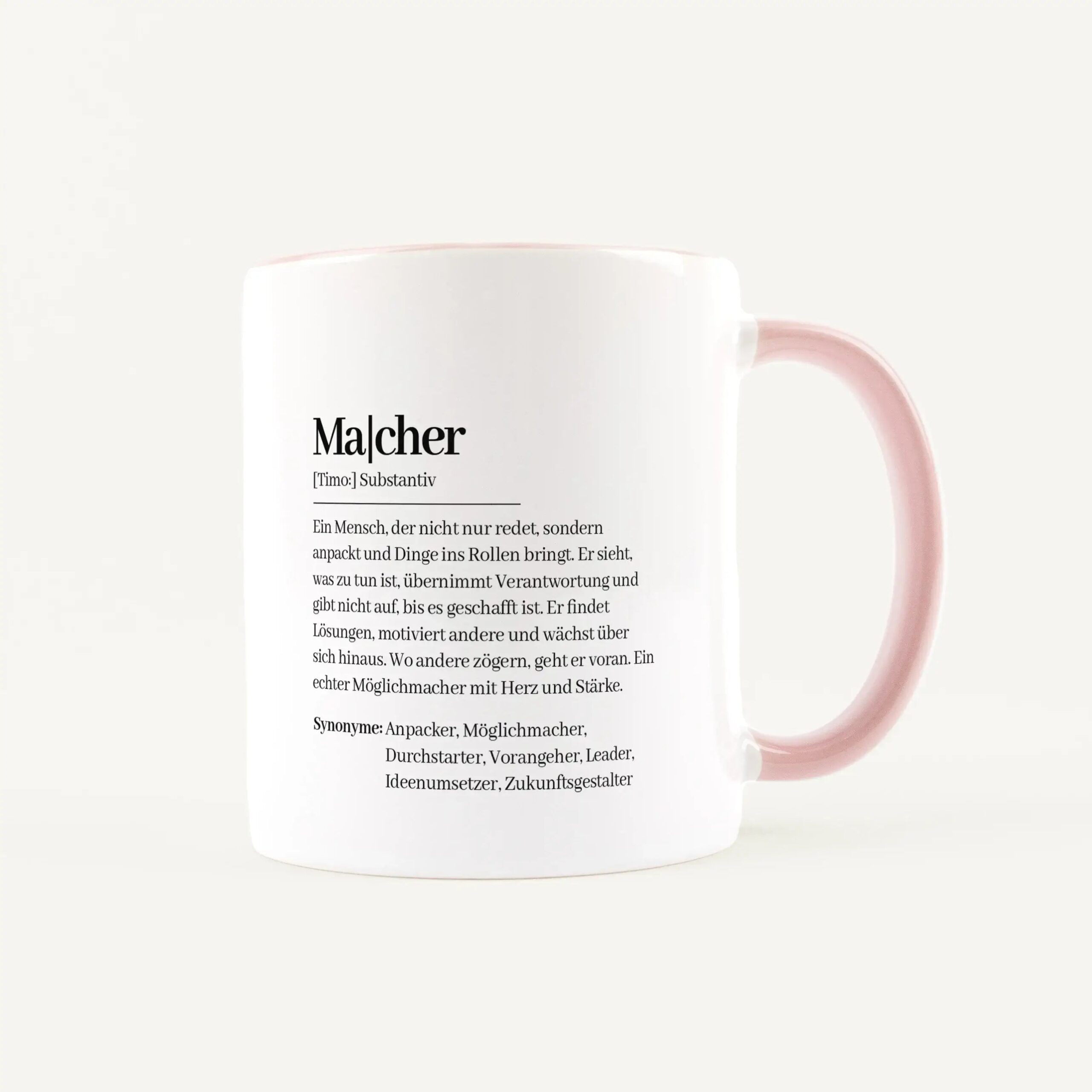 Tasse Definition Macher Weiß / Rosa
