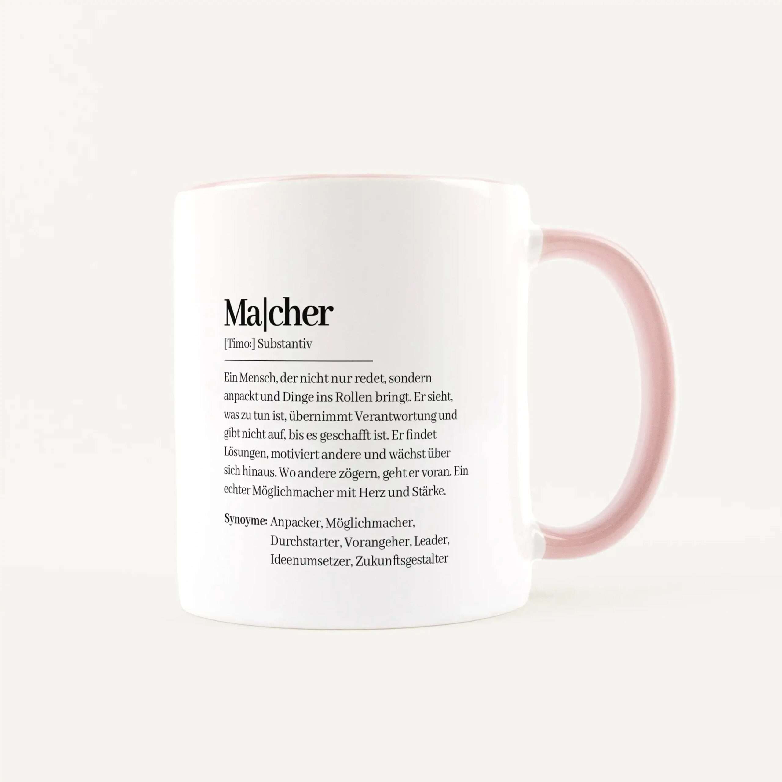Tasse Definition Macher Weiß / Rosa