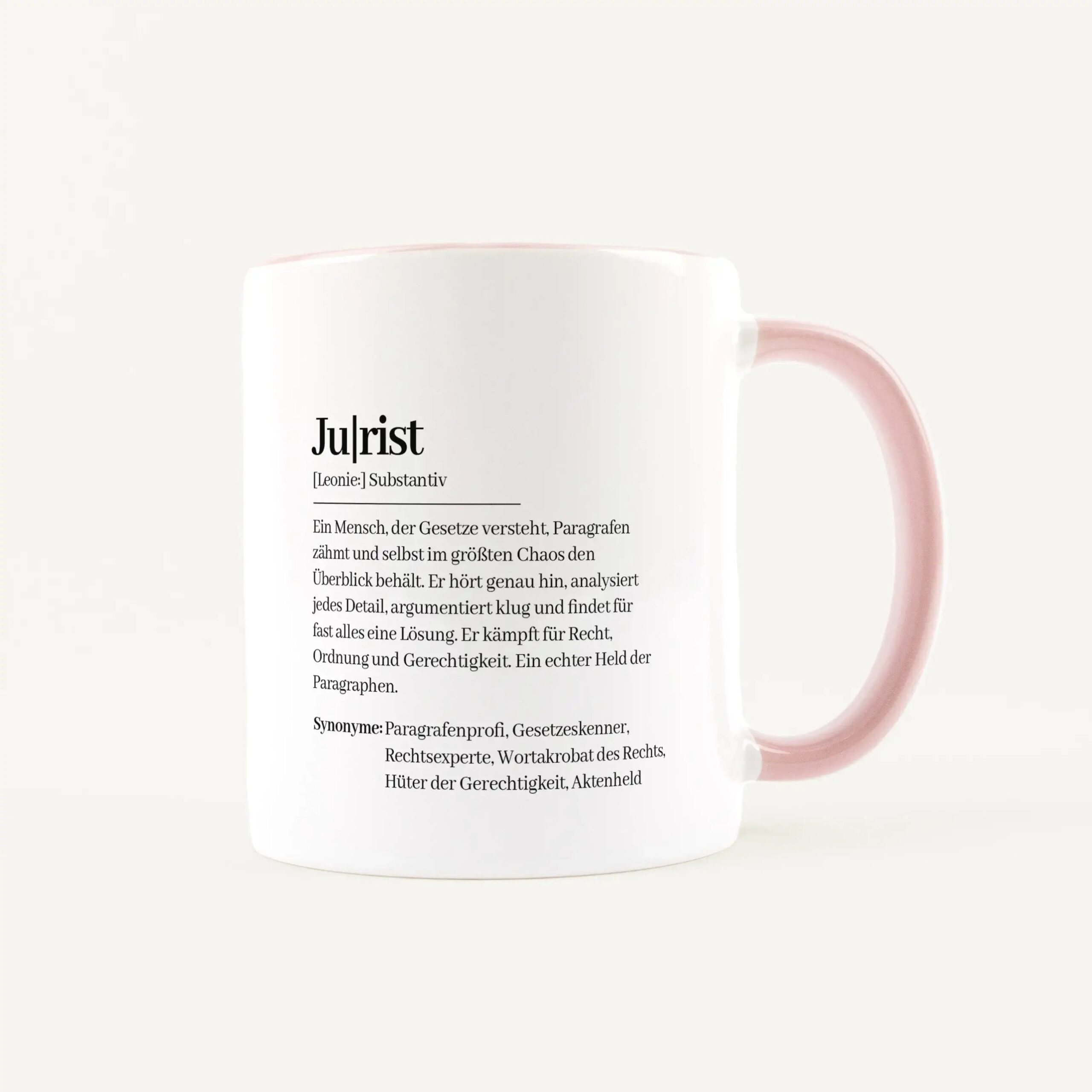 Tasse Definition Jurist Weiß / Rosa