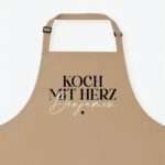 Bild von   kochschuerze koch mit herz latjpg | Individuelle 🎁 persönliche 🎁 personalisierte Geschenke bedruckt ▪ bestickt ▪ graviert