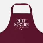 Bild von   kochschuerze chefkoechin burgujpg | Individuelle 🎁 persönliche 🎁 personalisierte Geschenke bedruckt ▪ bestickt ▪ graviert