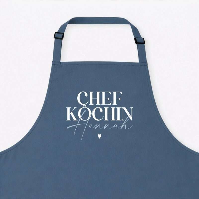 Bild von   kochschuerze chefkoechin stahljpg | Individuelle 🎁 persönliche 🎁 personalisierte Geschenke bedruckt ▪ bestickt ▪ graviert