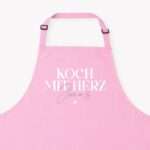 Bild von   kochschuerze koch mit herz rosjpg | Individuelle 🎁 persönliche 🎁 personalisierte Geschenke bedruckt ▪ bestickt ▪ graviert