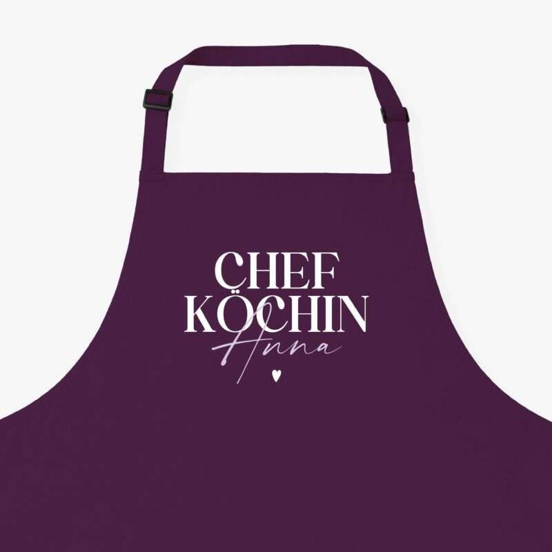 Bild von   kochschuerze chefkoechin auberjpg | Individuelle 🎁 persönliche 🎁 personalisierte Geschenke bedruckt ▪ bestickt ▪ graviert