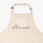 Bild von   kochschuerze chefkoch beigejpg | Individuelle 🎁 persönliche 🎁 personalisierte Geschenke bedruckt ▪ bestickt ▪ graviert