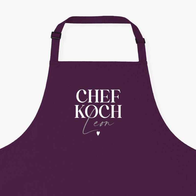 Bild von   kochschuerze chefkoch auberginjpg | Individuelle 🎁 persönliche 🎁 personalisierte Geschenke bedruckt ▪ bestickt ▪ graviert