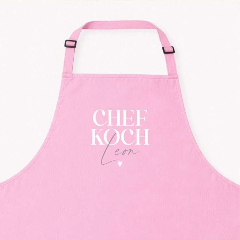 Bild von   kochschuerze chefkoch rosajpg | Individuelle 🎁 persönliche 🎁 personalisierte Geschenke bedruckt ▪ bestickt ▪ graviert