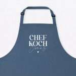 Bild von   kochschuerze chefkoch stahlblajpg | Individuelle 🎁 persönliche 🎁 personalisierte Geschenke bedruckt ▪ bestickt ▪ graviert