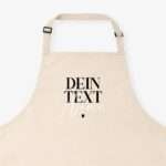 Bild von   kochschuerze dein text beigejpg | Individuelle 🎁 persönliche 🎁 personalisierte Geschenke bedruckt ▪ bestickt ▪ graviert