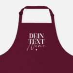 Bild von   kochschuerze dein text burgundjpg | Individuelle 🎁 persönliche 🎁 personalisierte Geschenke bedruckt ▪ bestickt ▪ graviert