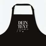 Bild von   kochschuerze dein text schwarzjpg | Individuelle 🎁 persönliche 🎁 personalisierte Geschenke bedruckt ▪ bestickt ▪ graviert