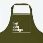 Bild von   kochschuerze dein design olivejpg | Individuelle 🎁 persönliche 🎁 personalisierte Geschenke bedruckt ▪ bestickt ▪ graviert