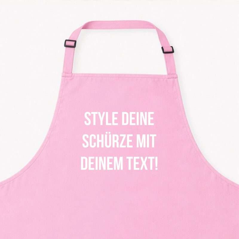 Bild von   kochschuerze eigener text rosajpg | Individuelle 🎁 persönliche 🎁 personalisierte Geschenke bedruckt ▪ bestickt ▪ graviert