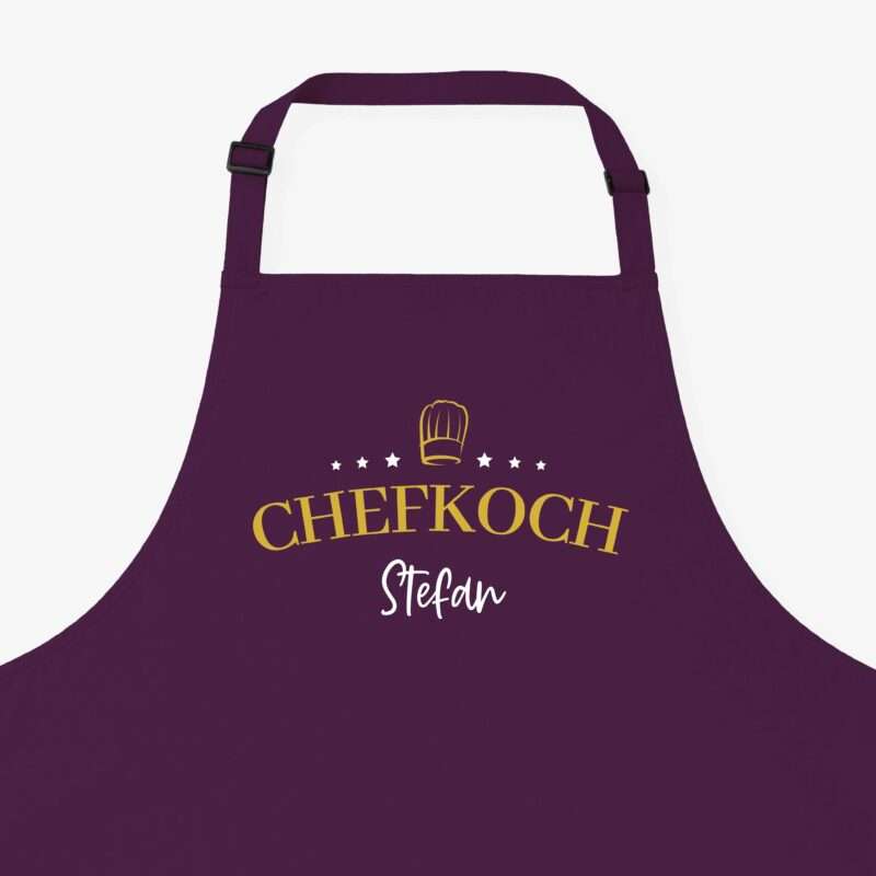 Bild von   kochschuerze chefkoch sterne ajpg | Individuelle 🎁 persönliche 🎁 personalisierte Geschenke bedruckt ▪ bestickt ▪ graviert