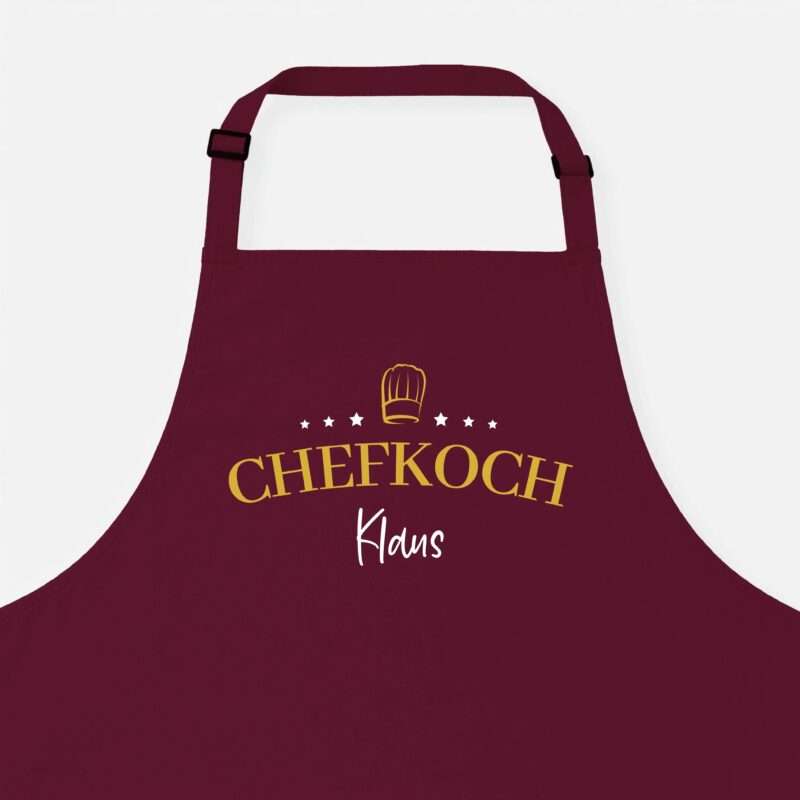 Bild von   kochschuerze chefkoch sterne bjpg | Individuelle 🎁 persönliche 🎁 personalisierte Geschenke bedruckt ▪ bestickt ▪ graviert