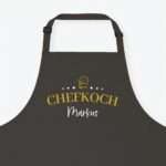 Bild von   kochschuerze chefkoch sterne djpg | Individuelle 🎁 persönliche 🎁 personalisierte Geschenke bedruckt ▪ bestickt ▪ graviert