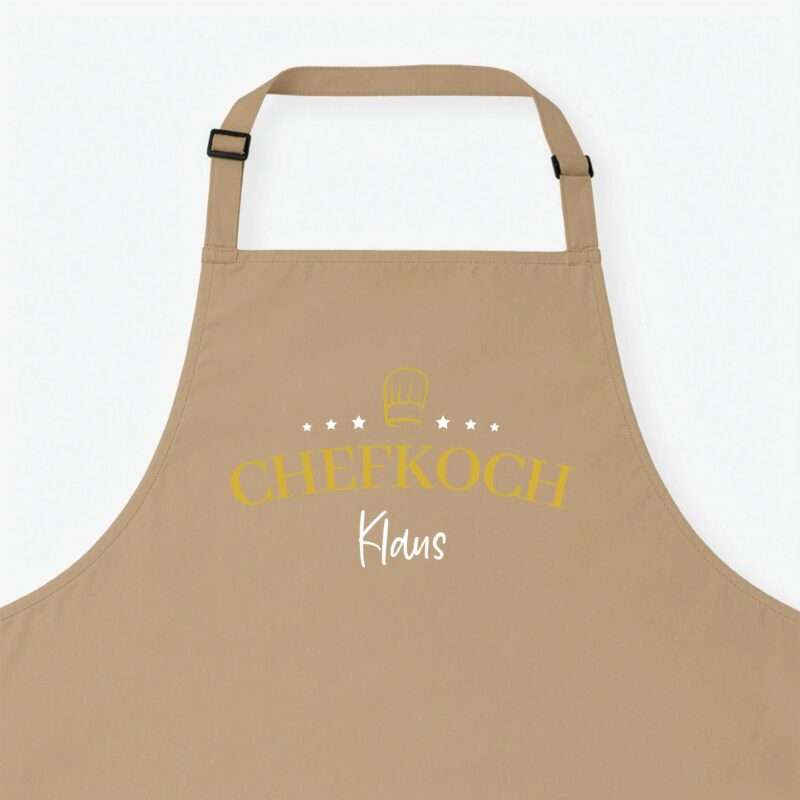 Bild von   kochschuerze chefkoch sterne ljpg | Individuelle 🎁 persönliche 🎁 personalisierte Geschenke bedruckt ▪ bestickt ▪ graviert